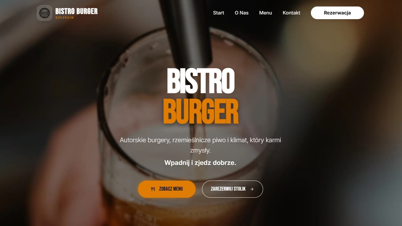 Burger Szczecin — screenshot