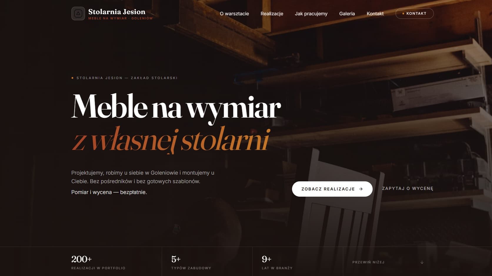 Stolarnia Jesion — screenshot